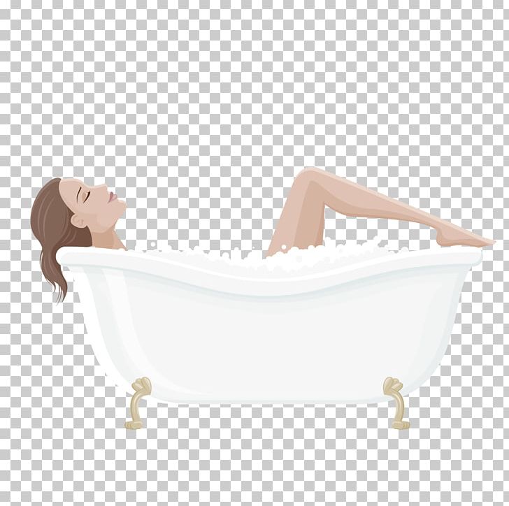 Bathtub Hot Tub Bathing Bubble Bath Bathroom PNG, Clipart, Angle, Bathroom, Bath Vector, Beautiful Girl, Beauty Figure Free PNG Download