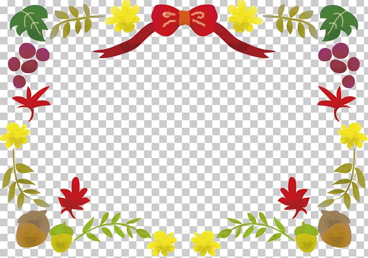 Cartoon Ribbon Autumn Illustration PNG, Clipart, Adobe Illustrator, Area, Artwork, Balloon Cartoon, Border Frame Free PNG Download