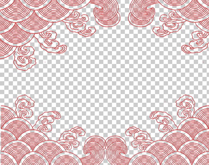 Sea Of Clouds Red PNG, Clipart, Abstract Lines, Brief, Chin, Chinese New Year, Chinese Style Free PNG Download