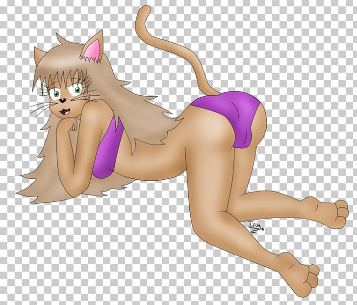 Cat Illustration Pin-up Girl Cartoon Mammal PNG, Clipart, Animals, Anime, Arm, Bikini, Carnivoran Free PNG Download