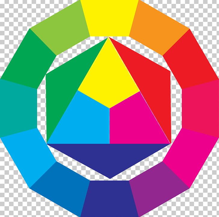 color wheel with primary colors