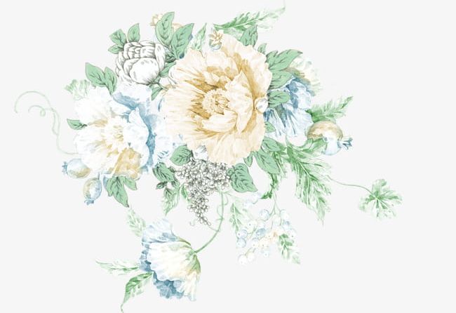 Hand Painted Watercolor Flower Decoration Pattern PNG, Clipart, Back, Bouquet, Decoration, Decoration Clipart, Decorative Free PNG Download