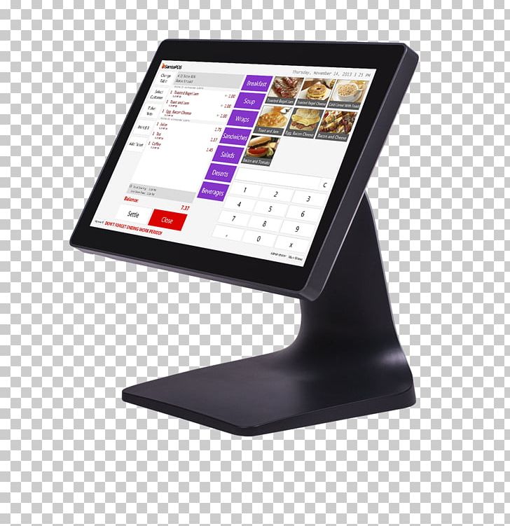 Point Of Sale Touchscreen Computer Terminal Electronic Visual Display Barcode Scanners PNG, Clipart, Barcode, Barcode Scanners, Cash Register, Com, Computer Monitors Free PNG Download