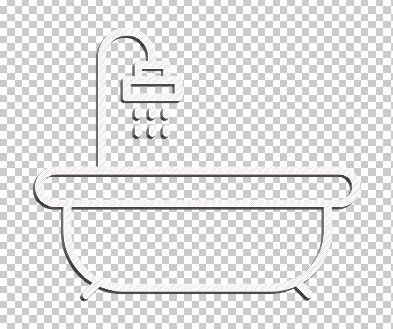 Shower Icon Cleaning Icon Hot Tub Icon PNG, Clipart, Blackandwhite, Cleaning Icon, Furniture, Hot Tub Icon, Line Free PNG Download