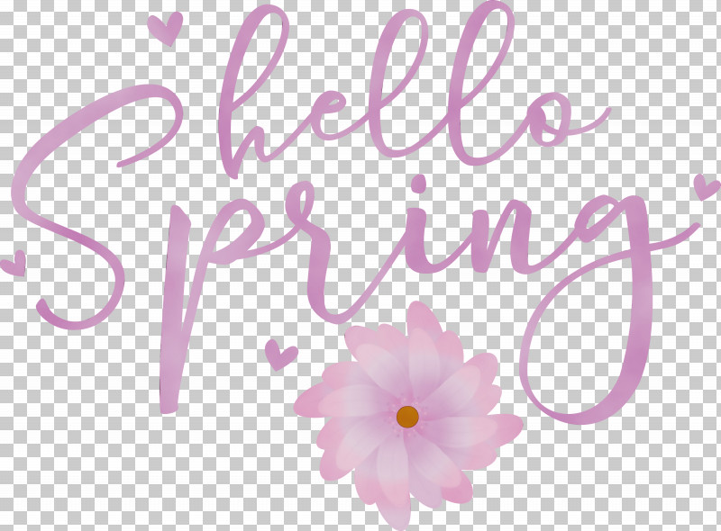 Text Watercolor Painting Calligraphy Font Magenta PNG, Clipart, Calligraphy, Hello Spring, Logo, Magenta, Paint Free PNG Download