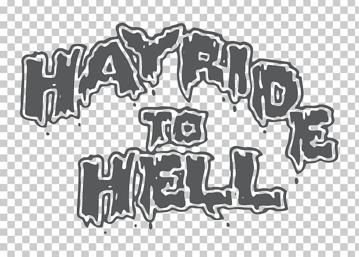 Hayride To Hell... And Back Logo Brand PNG, Clipart, Angle, Area, Black, Black And White, Brand Free PNG Download
