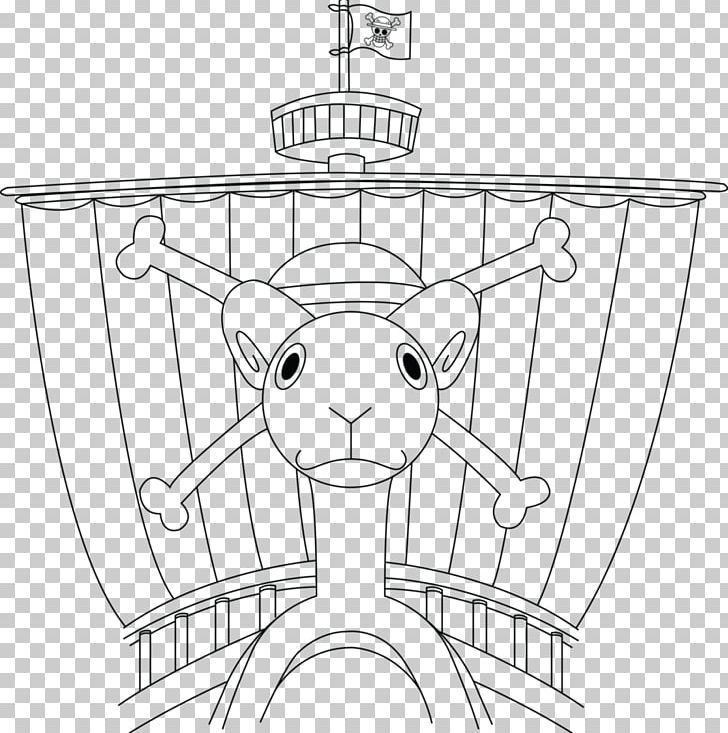 Line Art Going Merry Monkey D. Luffy Drawing One Piece PNG, Clipart, Angle, Area, Art, Artwork, Black And White Free PNG Download