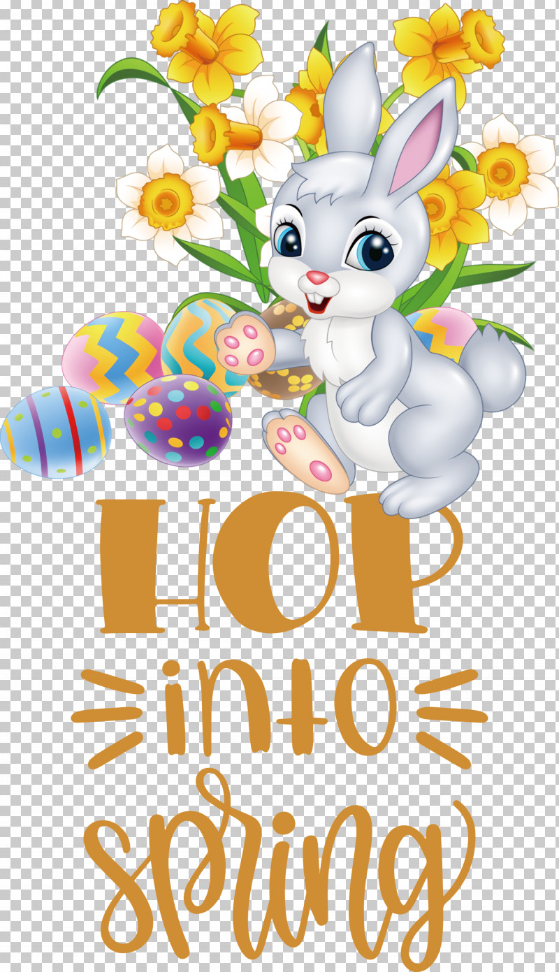 Hop Into Spring Happy Easter Easter Day PNG, Clipart, Cartoon, Drawing, Easter Day, Happy Easter, Painting Free PNG Download