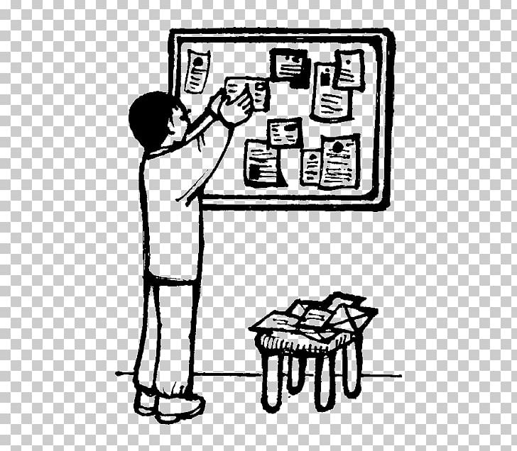 bulletin board clipart black and white free
