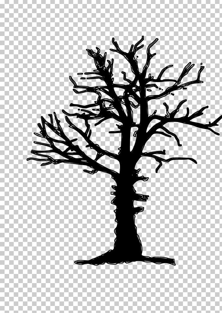 Tree Snag PNG, Clipart, Arecaceae, Black And White, Branch, Drawing, Flower Free PNG Download