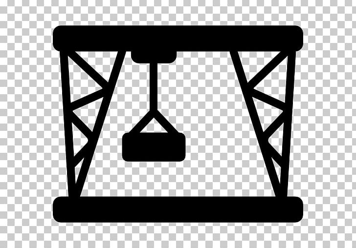 Crane Computer Icons Port PNG, Clipart, Angle, Area, Black, Black And White, Chair Free PNG Download