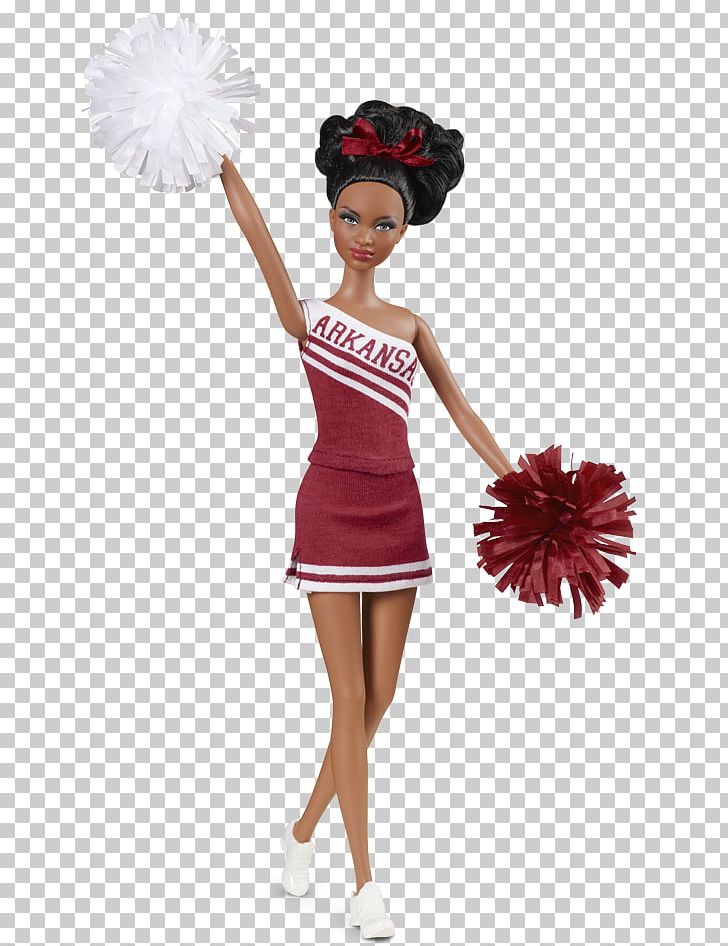 University Of Arkansas Barbie Doll Toy EBay PNG, Clipart, Art, Barbie, Big Red, Cheerleader, Cheerleading Uniform Free PNG Download