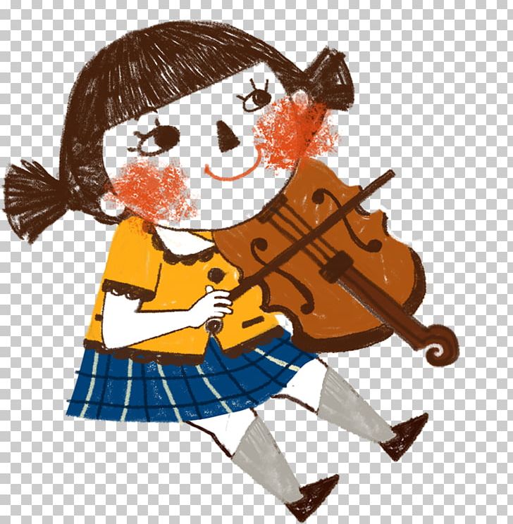 Child Violin Cartoon Illustration PNG, Clipart, Accordion, Anime Girl, Art, Baby Girl, Bowed String Instrument Free PNG Download