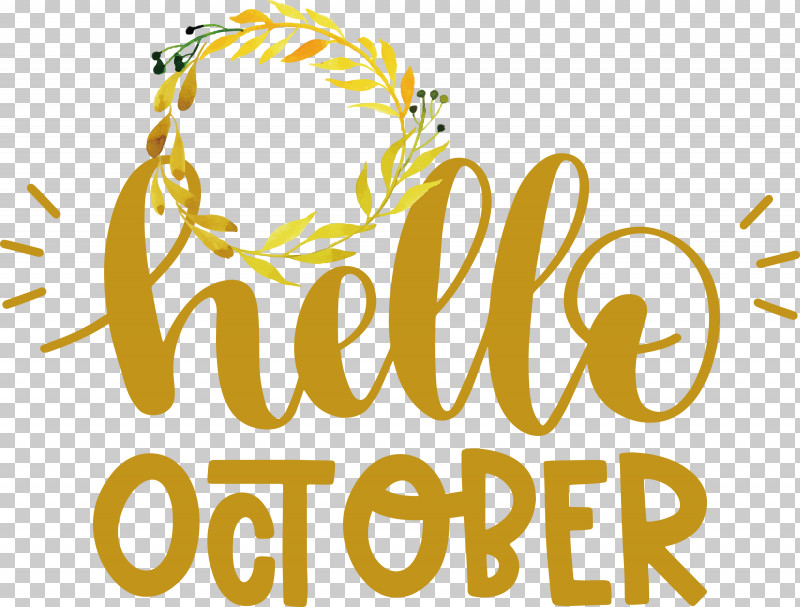 Hello October October PNG, Clipart, Commodity, Flower, Happiness, Hello October, Line Free PNG Download