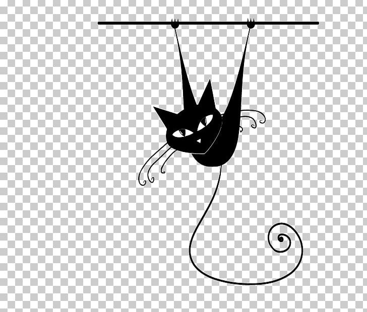 Black Cat Kitten Silhouette PNG, Clipart, Angle, Animals, Bla, Black, Black Hair Free PNG Download