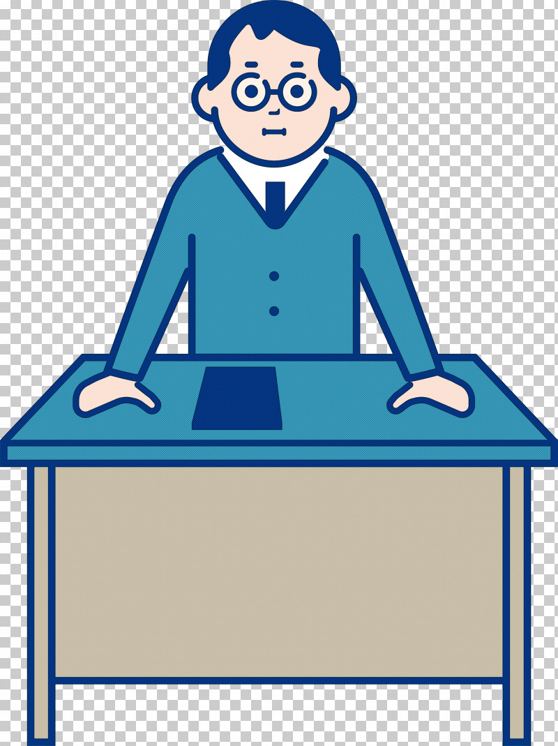 Teacher Desk Male PNG, Clipart, Behavior, Desk, Education, Furniture, Geometry Free PNG Download