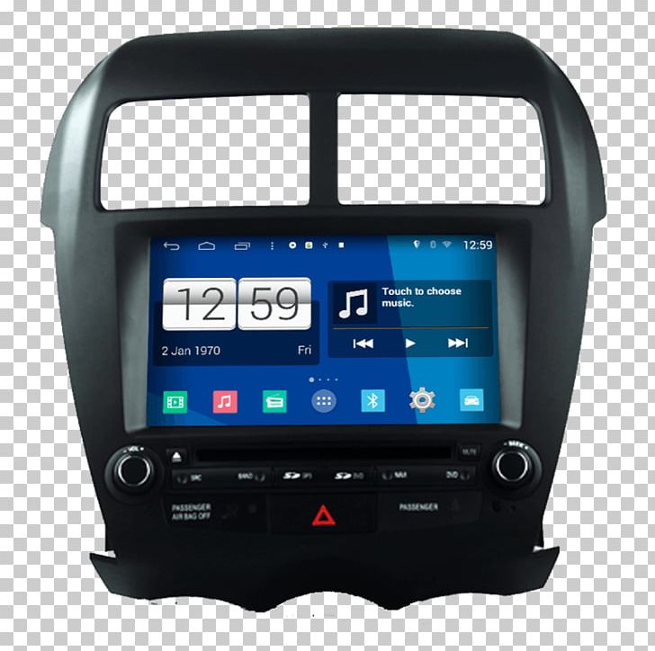 Car GPS Navigation Systems Peugeot 206 Vehicle Audio Touchscreen PNG, Clipart, Android, Car, Computer Monitors, Dvd Player, Electronics Free PNG Download
