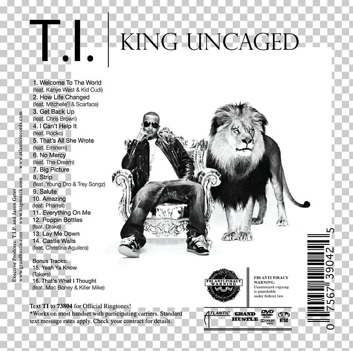 King No Mercy Album Cover T.I. Vs. T.I.P. PNG, Clipart, Advertising, Album, Album Cover, Black And White, Brand Free PNG Download