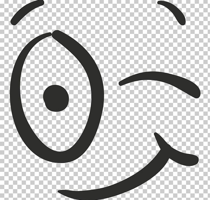 Wink Emoticon Eye Sticker Smile PNG, Clipart, Adhere To, Black And White, Brand, Circle, Computer Icons Free PNG Download