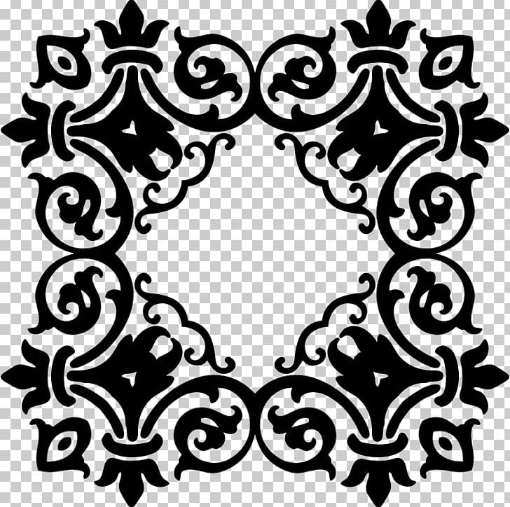 Damask PNG, Clipart, Black, Black And White, Circle, Clip Art, Craft Free PNG Download