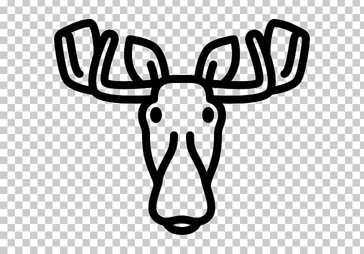 Moose Computer Icons Encapsulated PostScript PNG, Clipart, Animal, Antler, Black And White, Computer Icons, Deer Free PNG Download