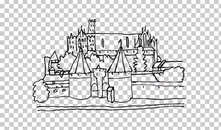 Malbork Castle Colouring Pages Coloring Book PNG, Clipart, Angle, Area, Artwork, Black And White, Castle Free PNG Download