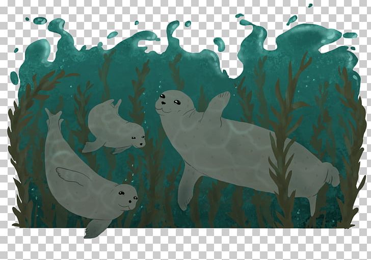 Marine Mammal Green Visual Arts Painting PNG, Clipart, Aqua, Art, Fauna, Green, Mammal Free PNG Download