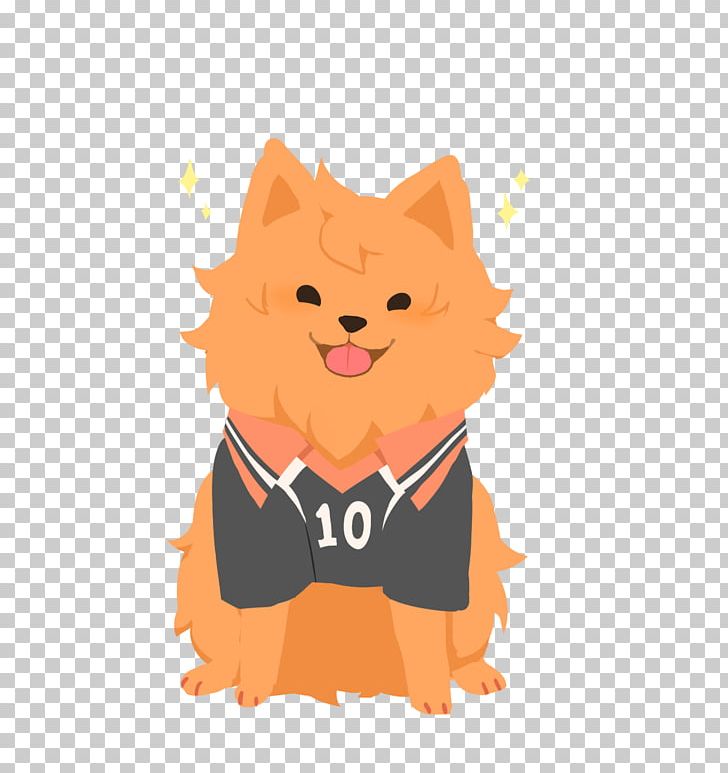 Shoyo Hinata Pomeranian Haikyu!! Kitten Whiskers PNG, Clipart, Animals, Anime, Carnivoran, Cartoon, Cat Free PNG Download