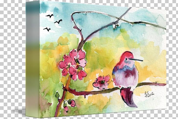 Watercolor Painting Oil Paint Art Drawing PNG, Clipart, Art, Art Museum, Beak, Bird, Blossom Free PNG Download
