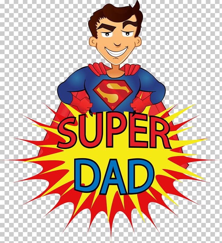 Superdad Father's Day Cartoon Child PNG, Clipart, Animated Cartoon, Animation, Area, Cartoon, Character Free PNG Download