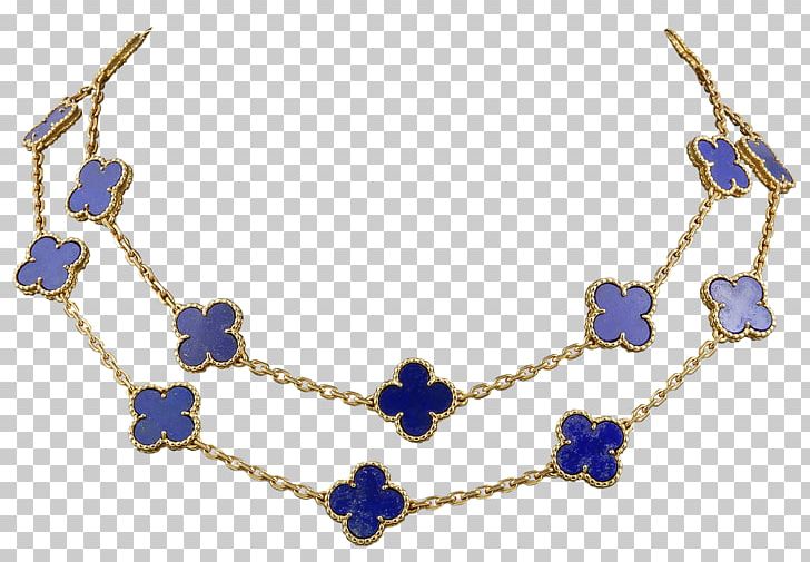 Necklace Blue Jewellery Sapphire Bead PNG, Clipart, Alhambra, Bead, Blue, Body Jewellery, Body Jewelry Free PNG Download