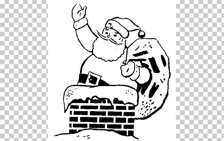 Santa Claus Black And White Christmas Reindeer PNG, Clipart, Art, Artwork, Black, Black And White, Cartoon Free PNG Download