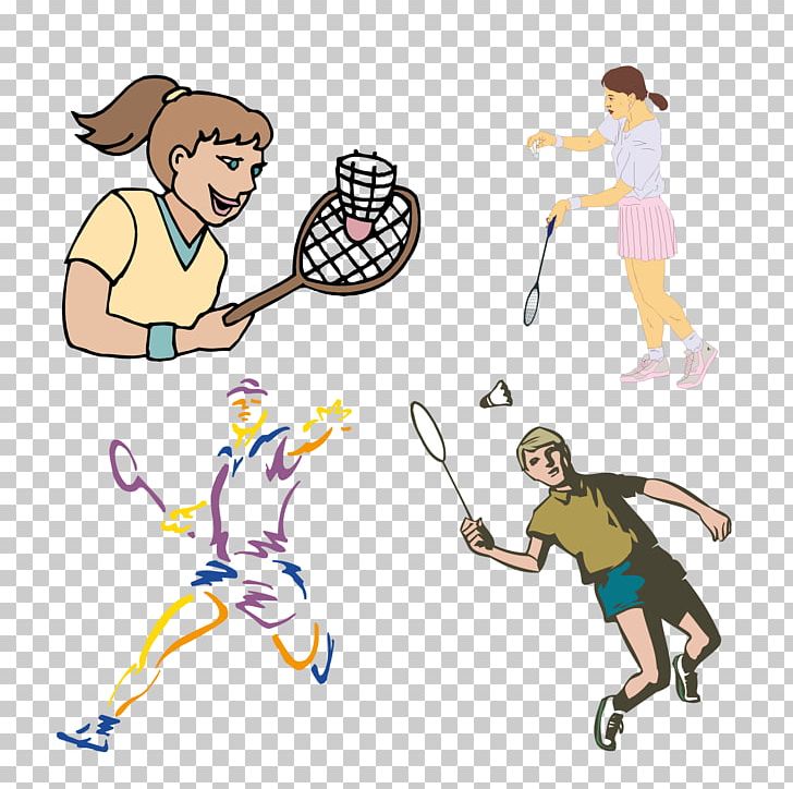 Sport Badminton PNG, Clipart, Adobe Illustrator, Arm, Badminton Shuttle Cock, Badminton Vector, Cartoon Free PNG Download