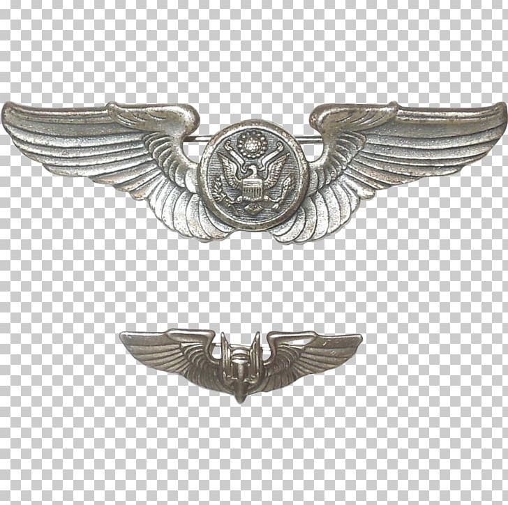 United States Army Air Forces Silver Aviator Badge United States Of America United States Army Air Corps PNG, Clipart, Air Force, Aviator Badge, Badge, Jewelry, Metal Free PNG Download