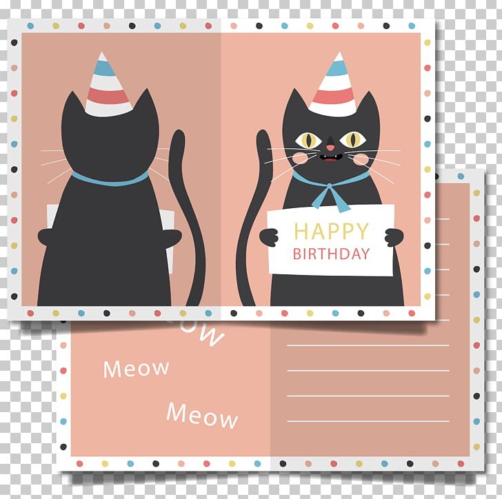 Wedding Invitation Cat Birthday Greeting Card PNG, Clipart, Birthday Background, Birthday Card, Birthday Vector, Business Card, Card Free PNG Download