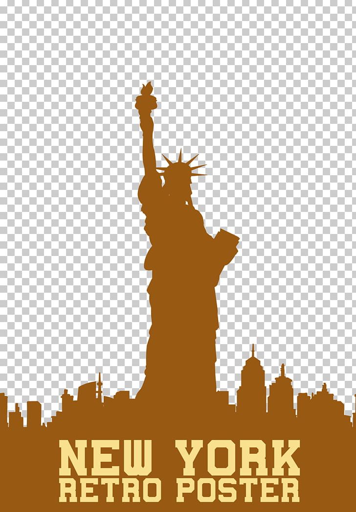 Statue Of Liberty Painting Skyline PNG, Clipart, Brand, Brown, Buddha Statue, Cartoon, Drawing Free PNG Download