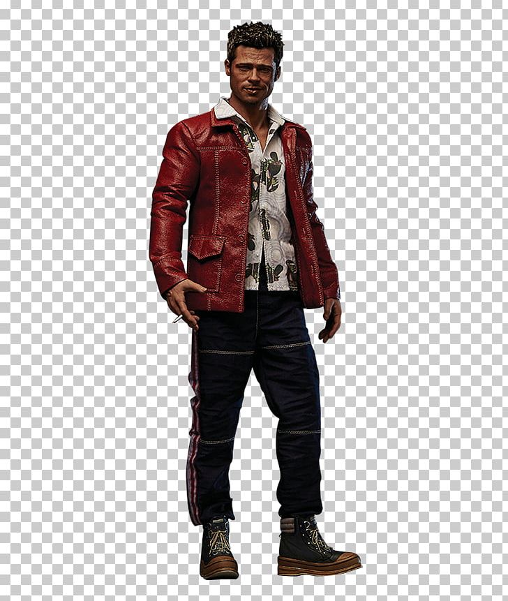 Brad Pitt Tyler Durden Fight Club Leather Jacket Middle Ages PNG, Clipart, Action Toy Figures, Brad Pitt, Character, Clothing, Coat Free PNG Download
