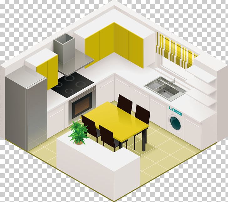 Kitchen Living Room Isometric Projection Interior Design Services PNG, Clipart, Angle, Arch, Bathroom, Building, Elevation Free PNG Download
