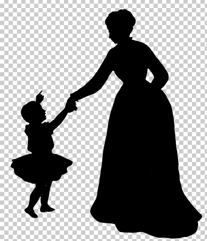 Silhouette Mother Child PNG, Clipart, Animals, Black, Black And White, Child, Daughter Free PNG Download