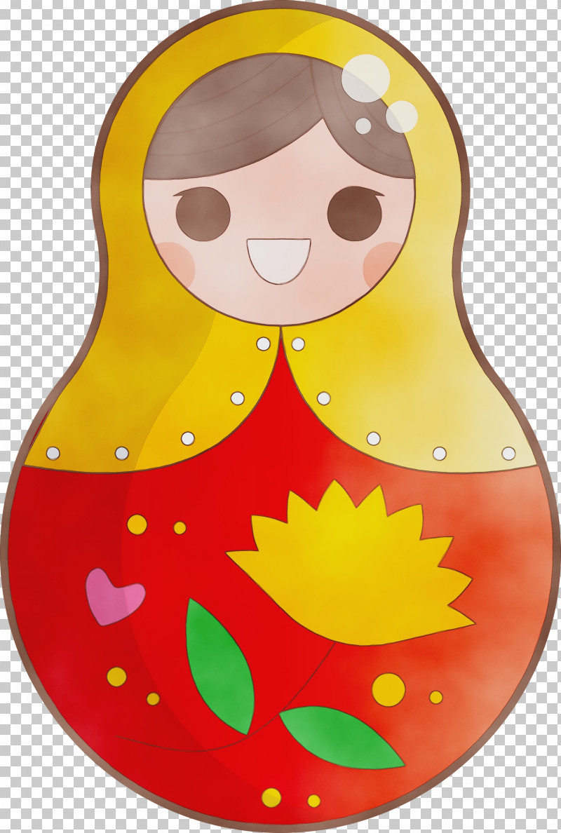 Cartoon Yellow Infant Fruit PNG, Clipart, Cartoon, Colorful Russian Doll, Fruit, Infant, Paint Free PNG Download