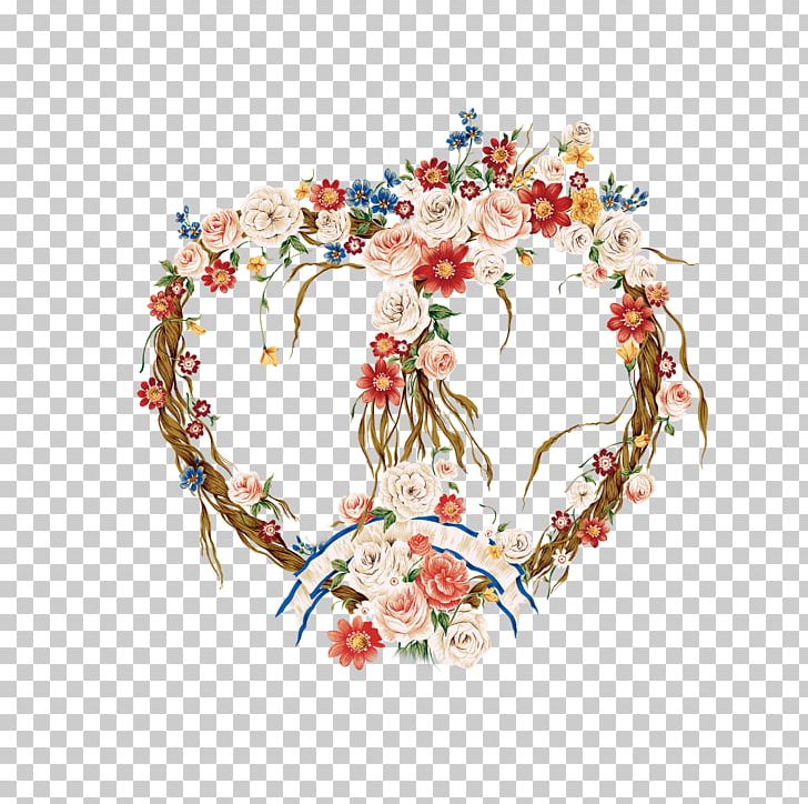 Valentine's Day Border Flowers Heart Floral Design PNG, Clipart, Border Flowers, Christmas Decoration, Christmas Wreath, Decorative Pattern, Dream Free PNG Download
