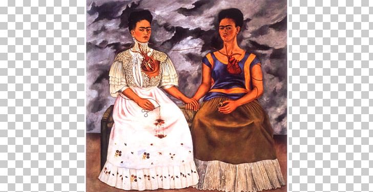 Frida Kahlo Museum The Two Fridas Self-Portrait With Thorn Necklace And Hummingbird Self-Portrait With Cropped Hair Painting PNG, Clipart, American, Art, Artist, Chema Madoz, Costume Free PNG Download