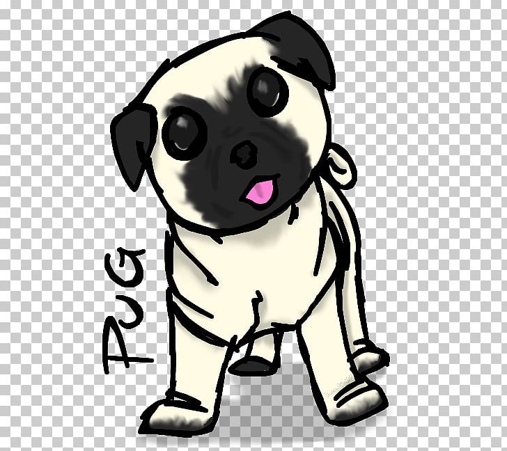 Pug Puppy Dog Breed Toy Dog PNG, Clipart, Art, Artwork, Black And White, Carnivoran, Cartoon Free PNG Download