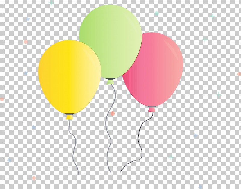 Balloon Yellow Party Supply PNG, Clipart, Balloon, Birthday, Paint, Party Supply, Watercolor Free PNG Download