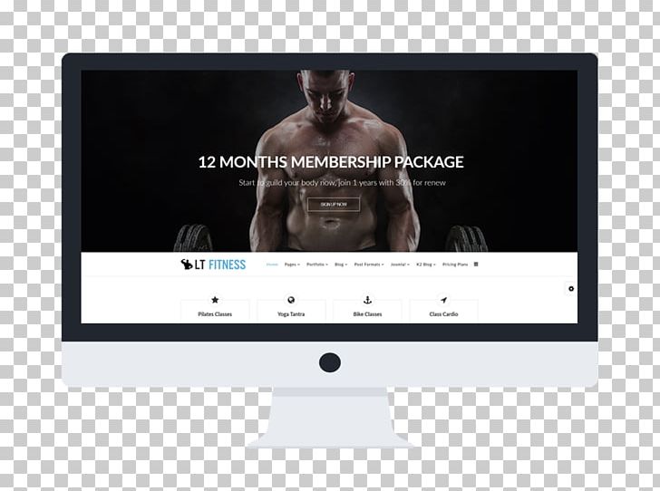 Responsive Web Design Life Time Fitness Template WordPress Physical Fitness PNG, Clipart, Brand, Business, Computer Monitor, Computer Monitors, Display Device Free PNG Download