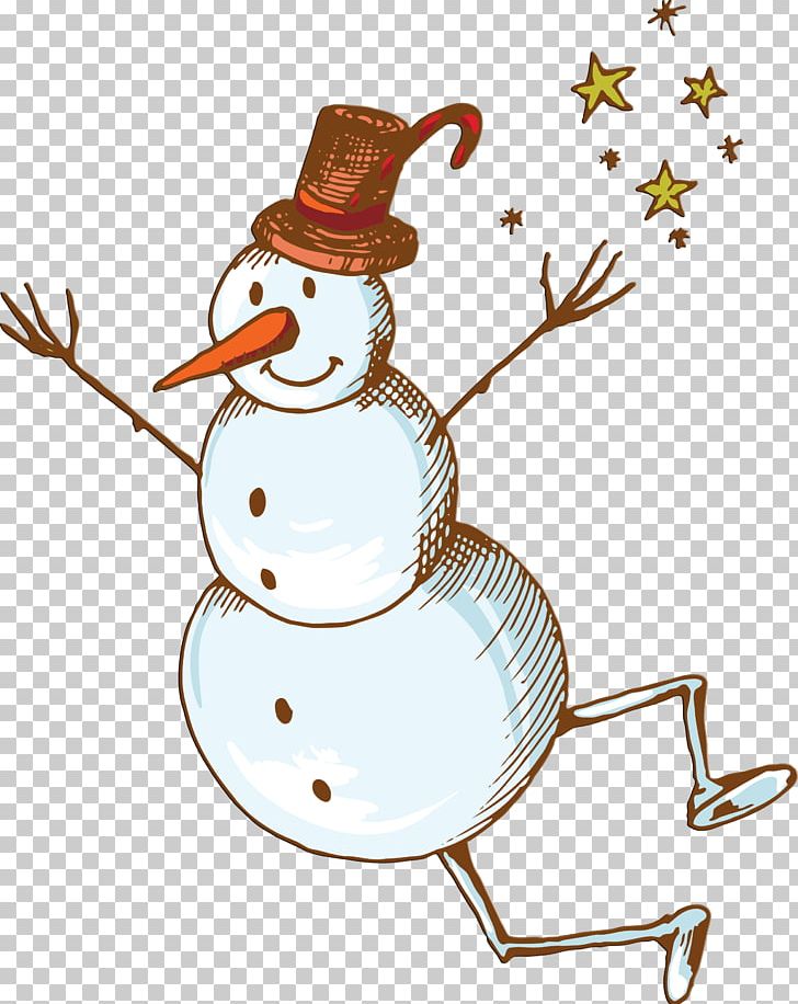 Snowman Christmas PNG, Clipart, Art, Artwork, Beak, Bird, Branch Free PNG Download
