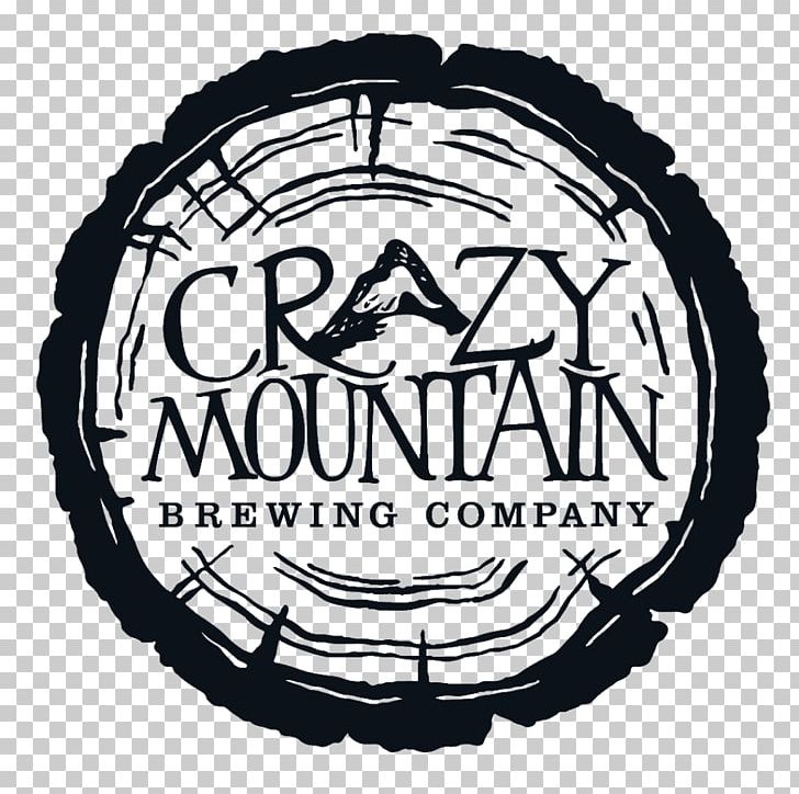 Crazy Mountain Brewery Taproom And Beer Garden Crazy Mountain Brewing Company Logo PNG, Clipart, Beer, Beer Bottle, Black And White, Bottle, Brand Free PNG Download