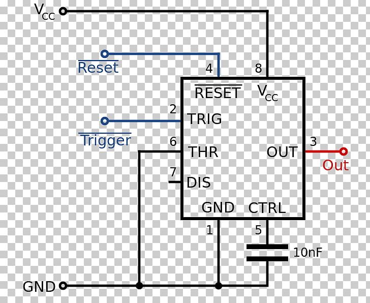 555 Timer IC Astabil Multivibrator Monostable PNG, Clipart, 555 Timer Ic, Angle, Area, Astabil Multivibrator, Circuit Diagram Free PNG Download