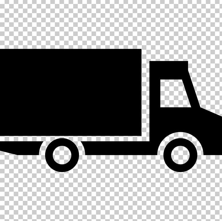 Car Van Pickup Truck Computer Icons PNG, Clipart, Angle, Black, Black And White, Box Truck, Brand Free PNG Download