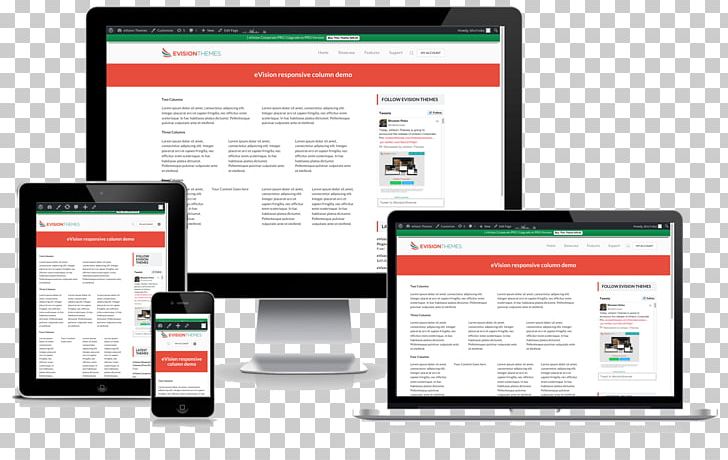 Responsive Web Design Web Development Template Blog WordPress PNG, Clipart, Blog, Blogger, Brand, Business, Column Free PNG Download